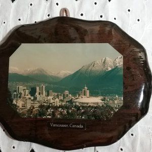 Vtg Den Craft Vancouver Canada Lacquer Wall Plaque